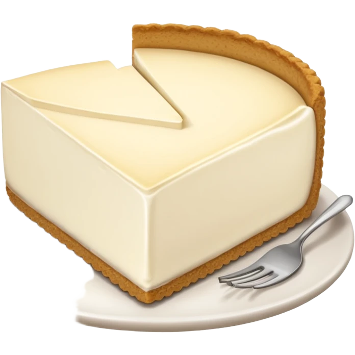 White cheesecake emoji
