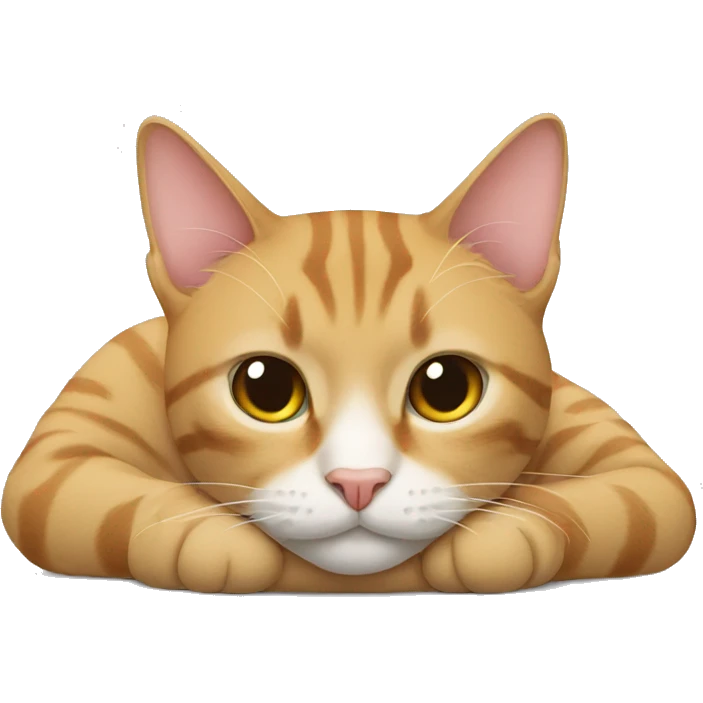Cat lying down emoji