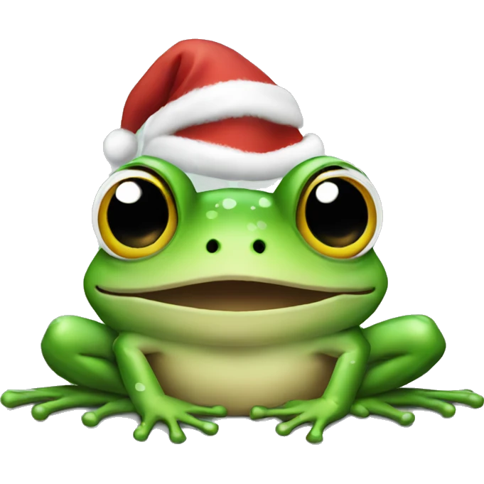 Frog Xmas emoji
