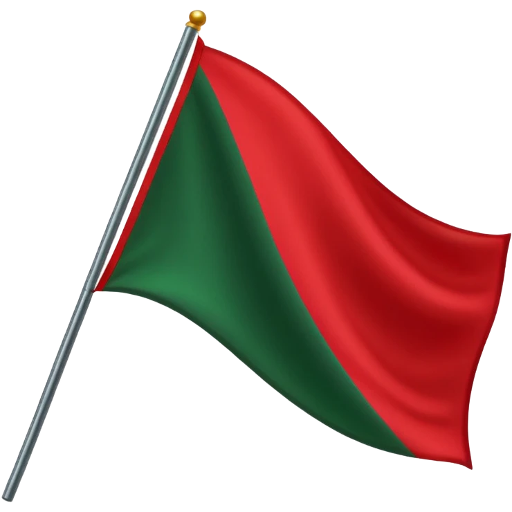 Bandeira vermelho preto e verde emoji