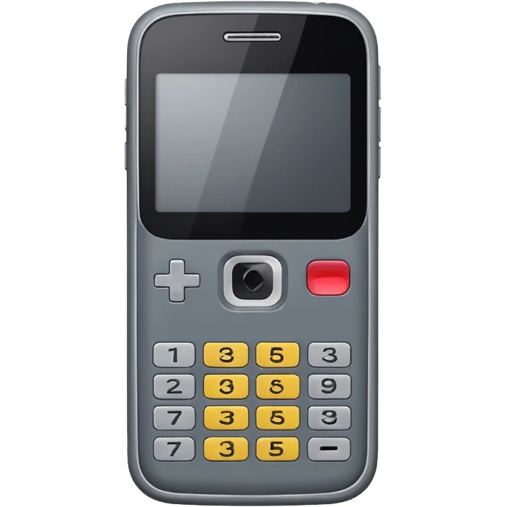 telefóno movil viejo sin emoji simple minimalista emoji