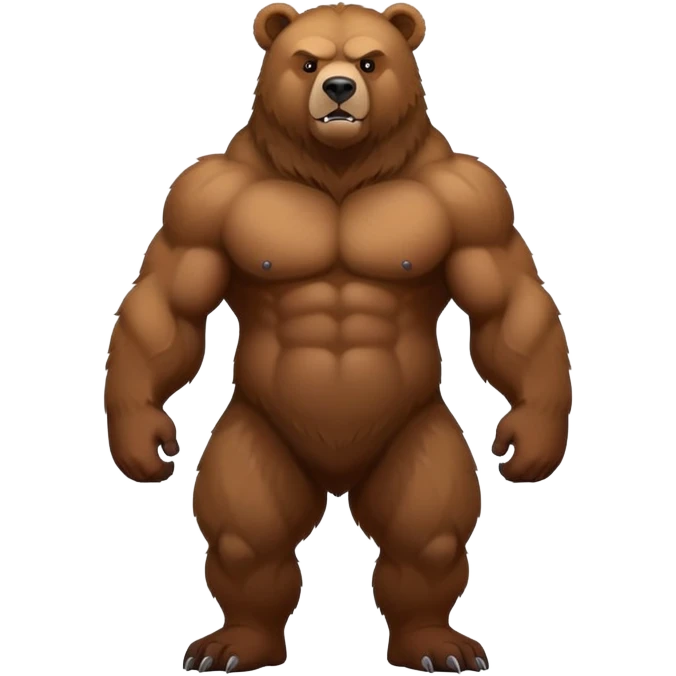 Strong russian bear  emoji
