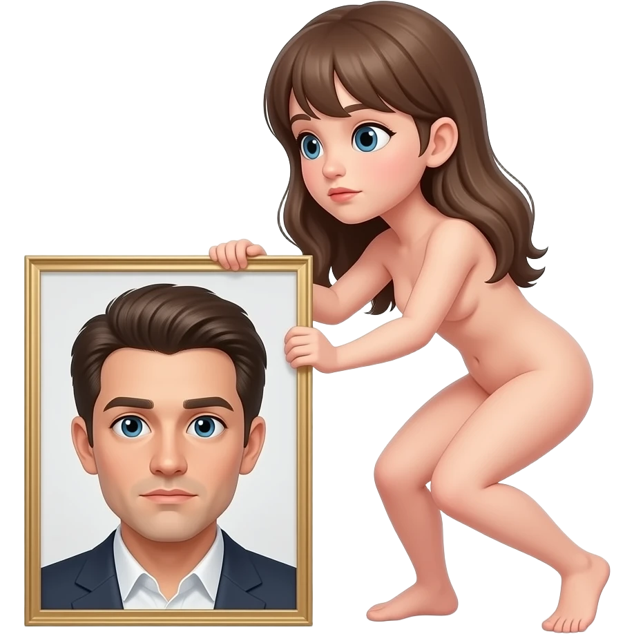 Crush you a girl girl  Naked emoji