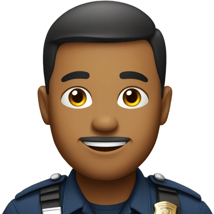 Officer staying home from work emoji