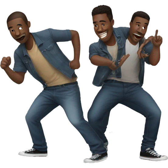 3 guys doing boombayah emoji