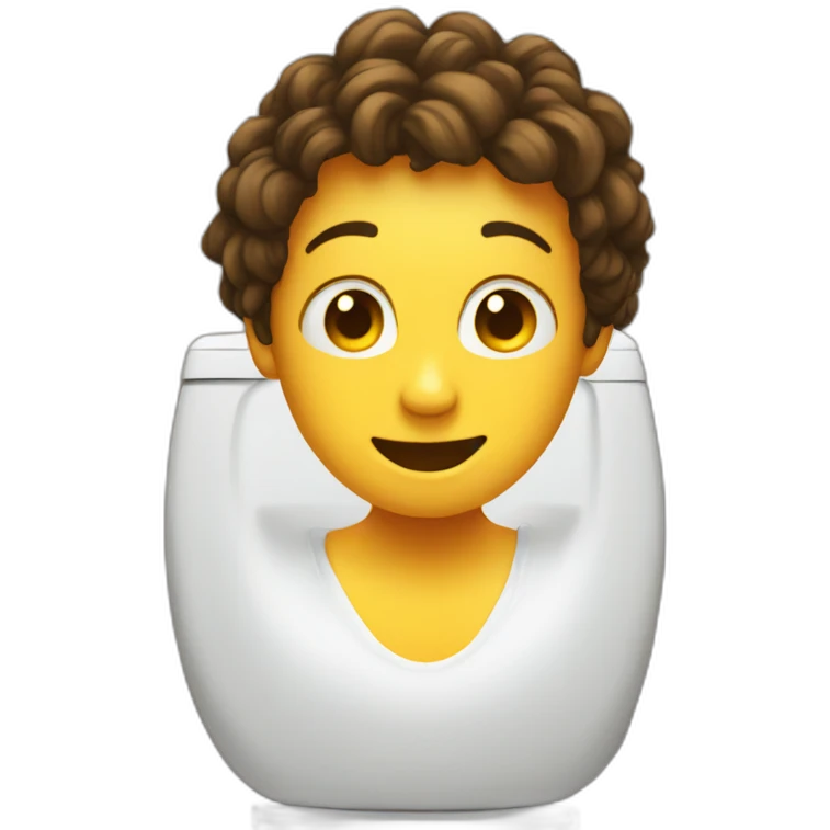 Emoji au toilette emoji