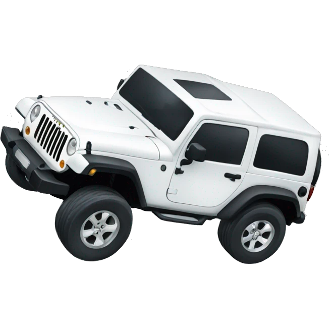 a white jeep  emoji