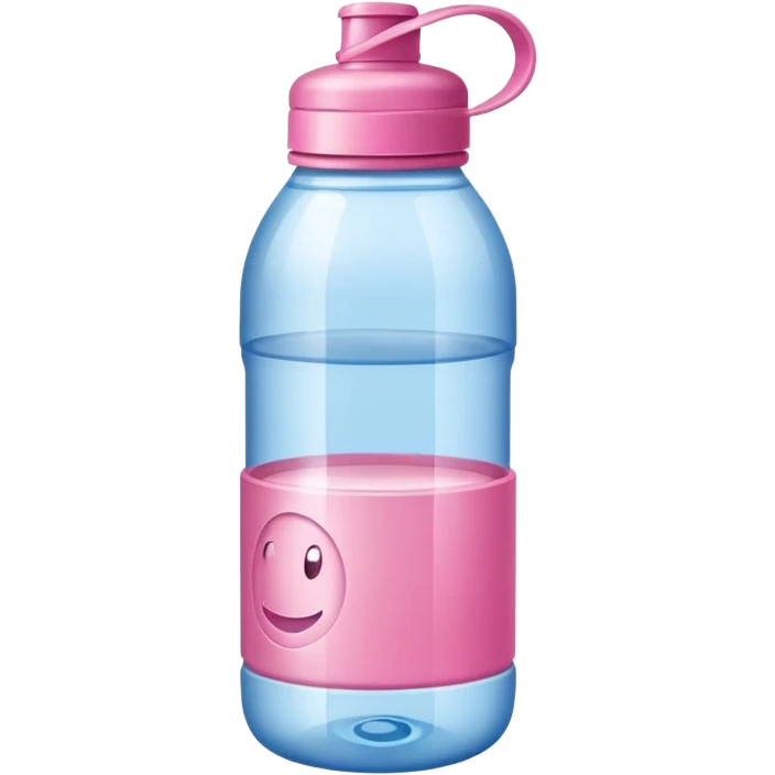 Water bottle pink emoji