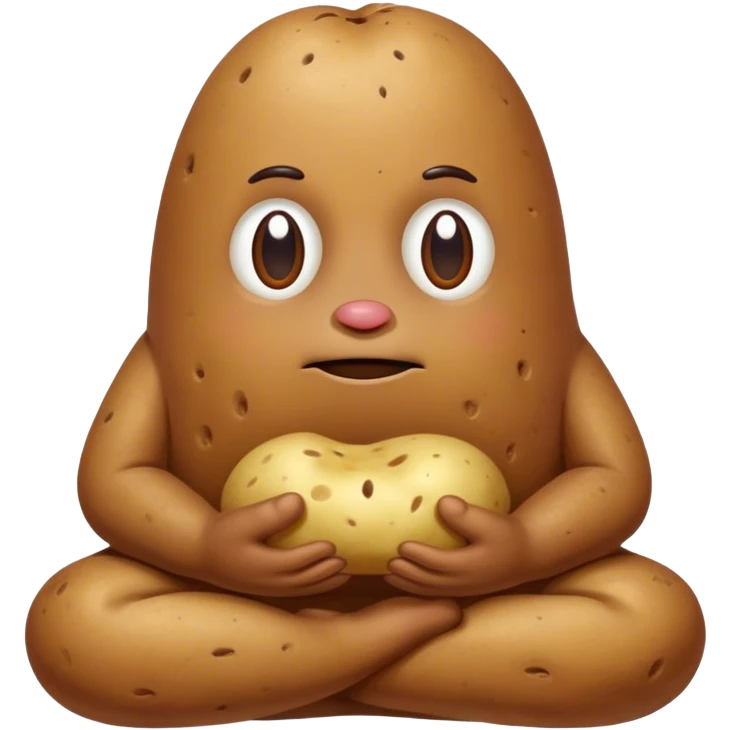 meditater potato creature  emoji