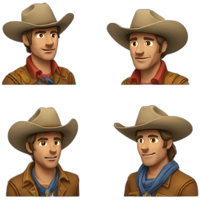 Cow-boys chevauche fusée emoji