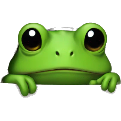 toad peeking out of a front shirt pocket emoji