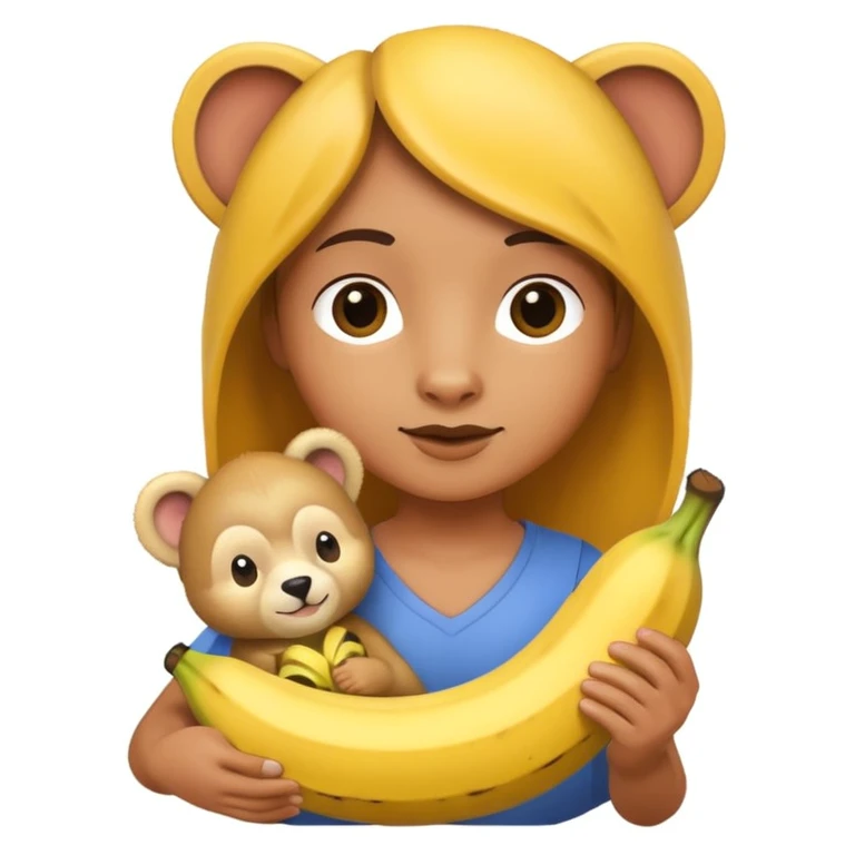 Cub cul avec une banane  emoji