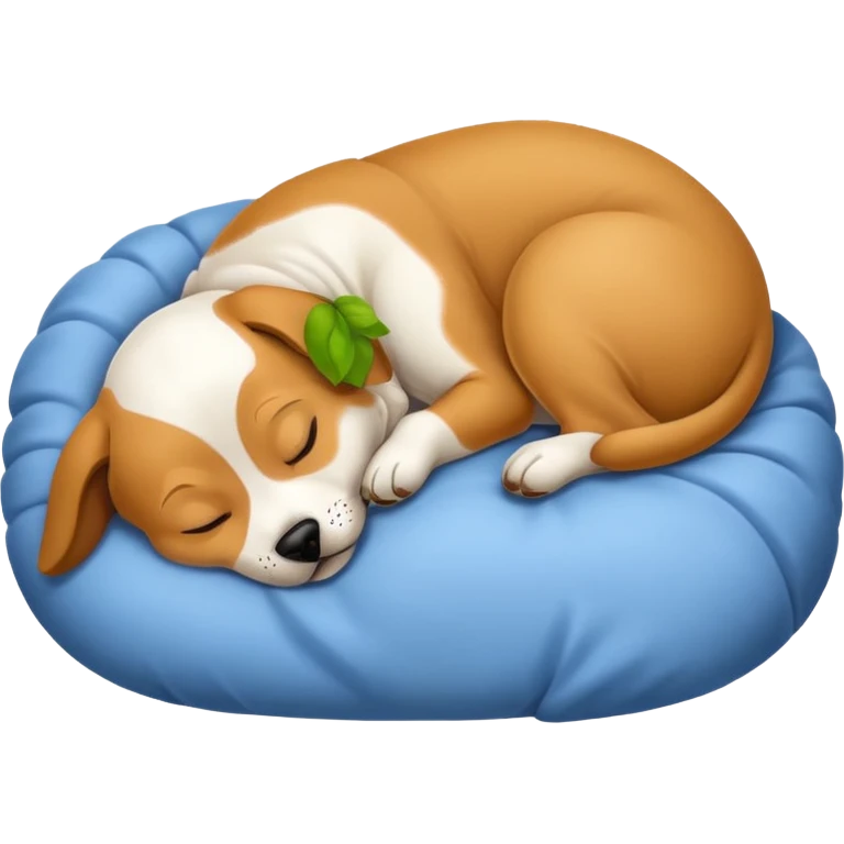 Cute sleeping dog emoji