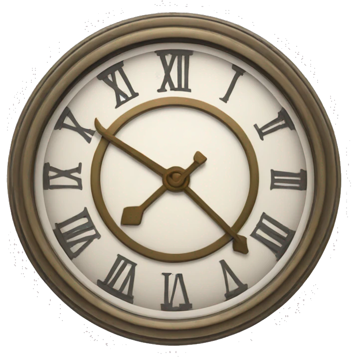 roman clock without hands emoji