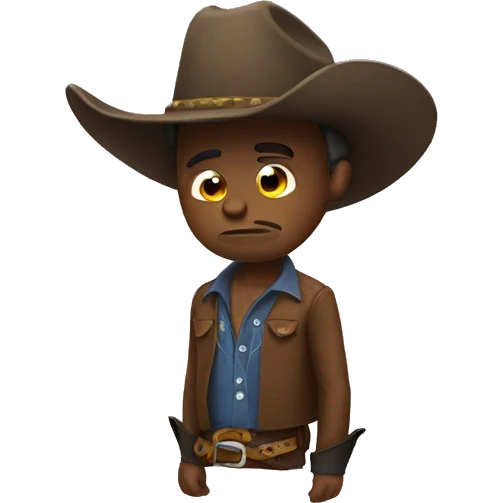 Sad cowboy  emoji