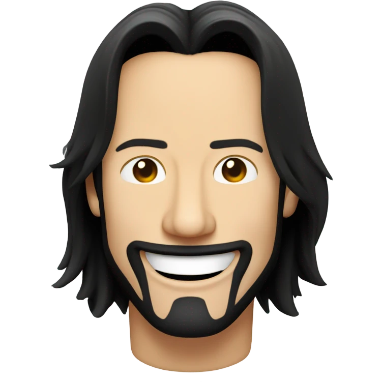 Keanu Reeves winking and smiling emoji