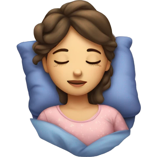 Girl sleeping  emoji