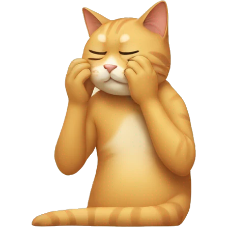 facepalm cat emoji