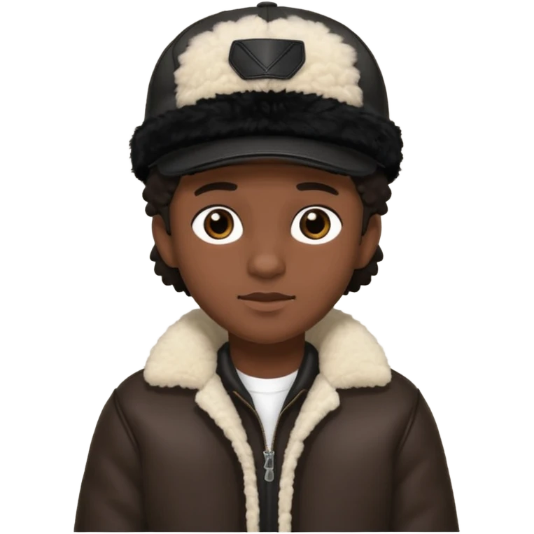 Cappellino New Era New York nero e persona con giubbotto di pecora emoji