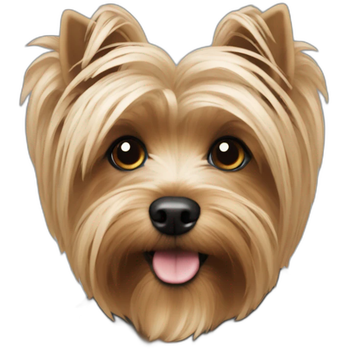 Yorki pelos de alambre emoji