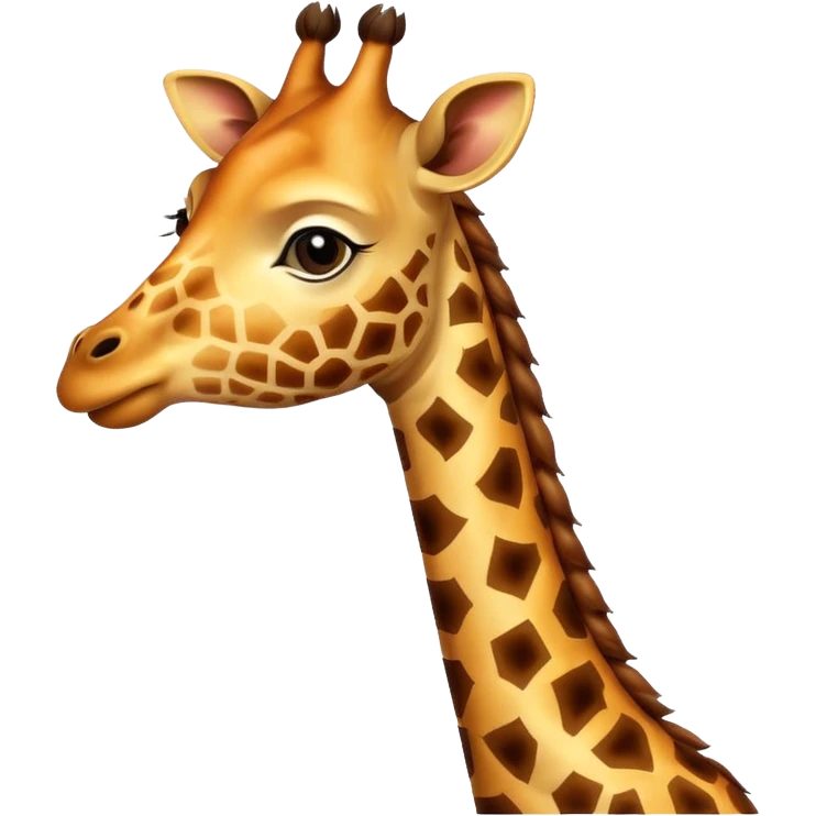 Giraffe saying I love you emoji