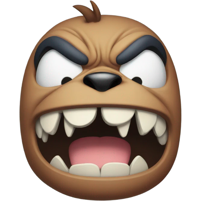 Angry stitch emoji