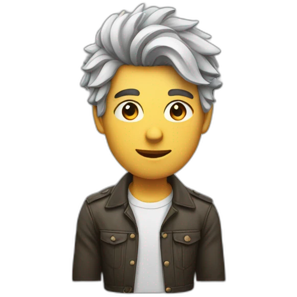 Viel homme cheveux courts emoji
