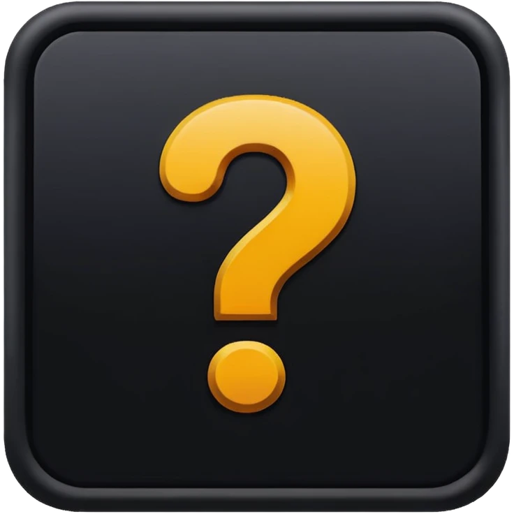 question mark inside a square emoji