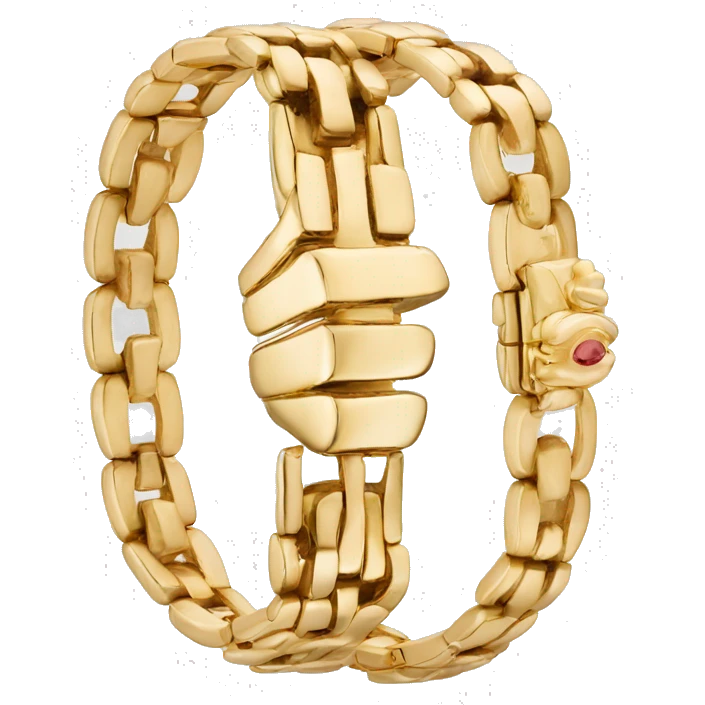 cartier gold bracelet emoji