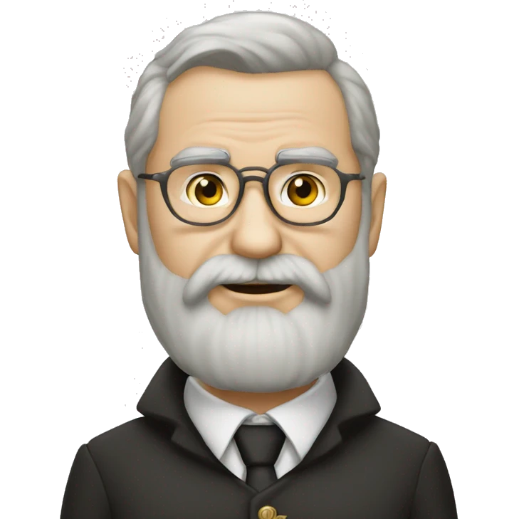 Supreme Leader german chauve avec barbe emoji
