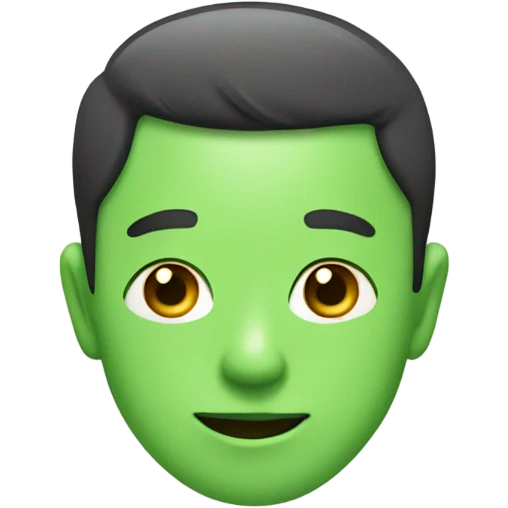 light grenn slightly smiling emoji
