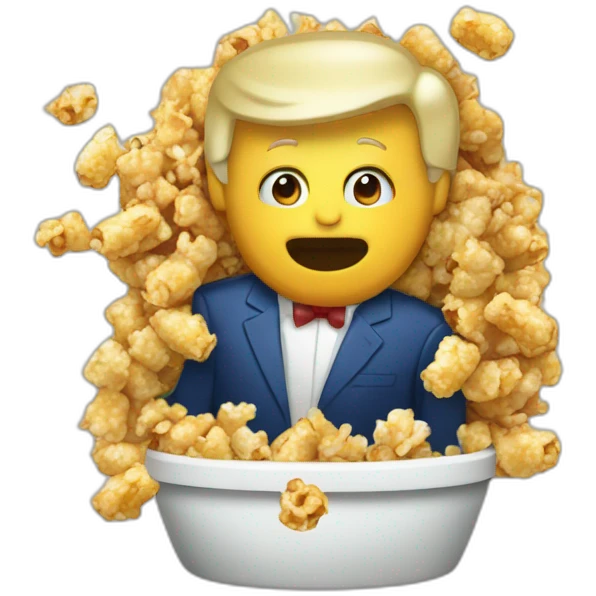 Donald tump mange du pop corn emoji
