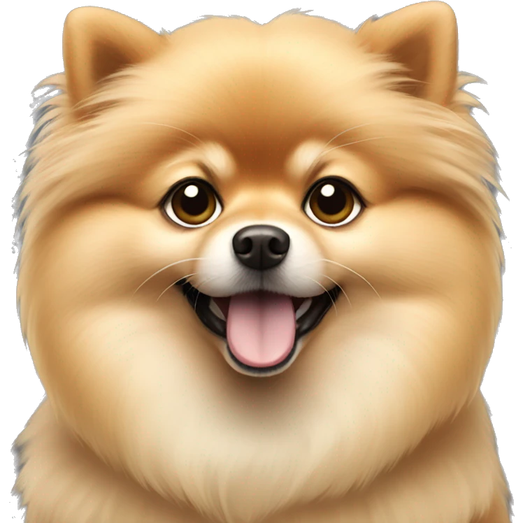 Beige Pomeranian emoji