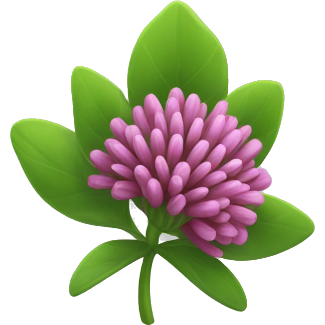make a red clover emoji