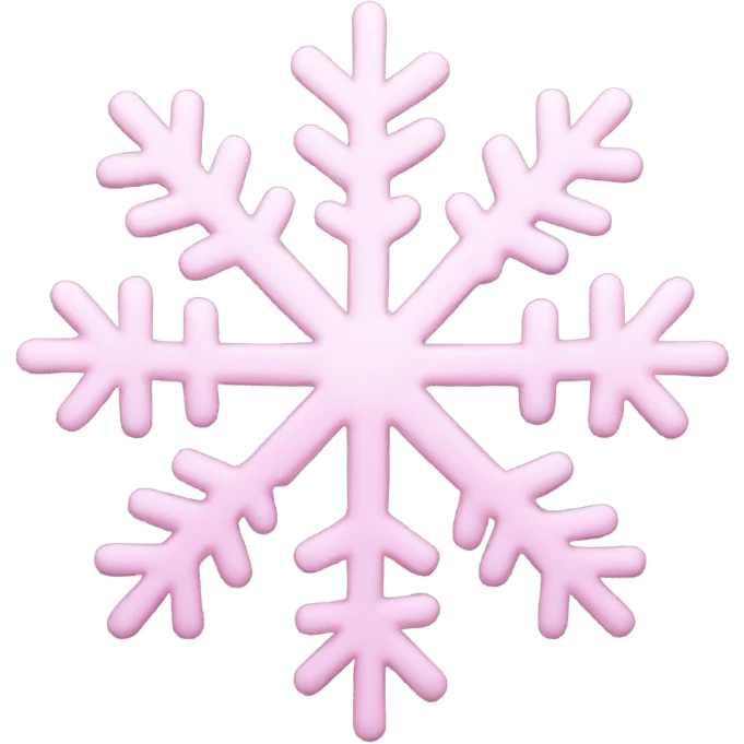 pastel pink snowflake  emoji