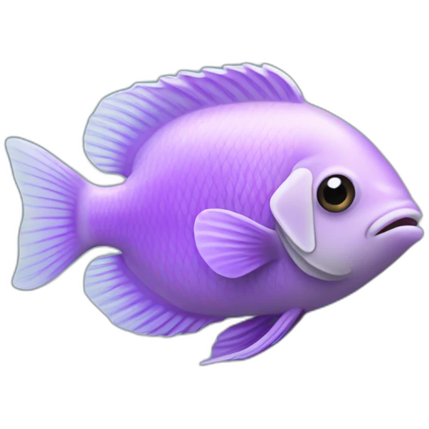 light purple tropical fish emoji