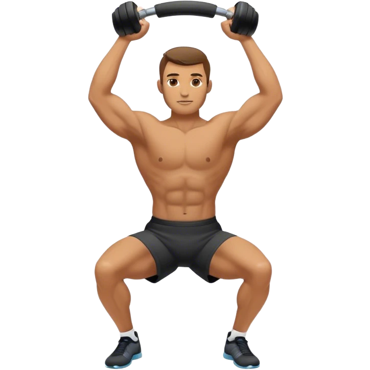 guy doing kettlebell swings emoji