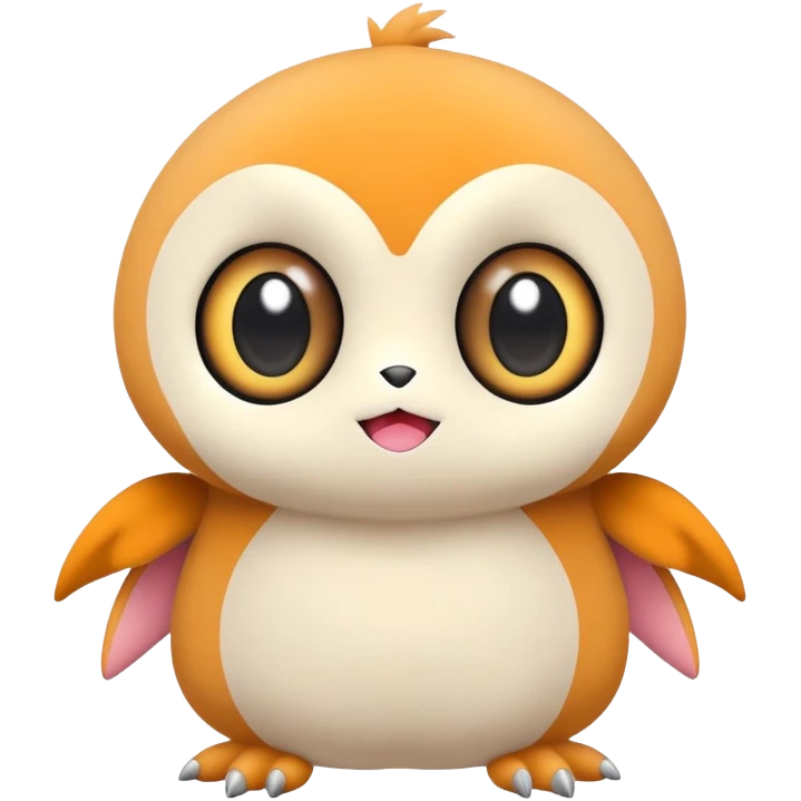 Cute kawaii chibi Fakémon-creature emoji