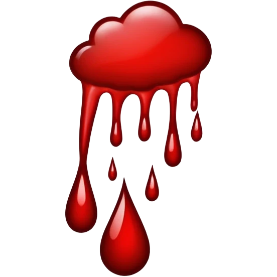 Blood stain emoji
