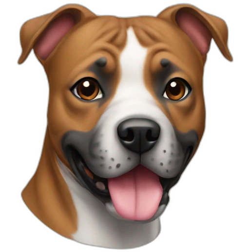 Staffy dog  emoji