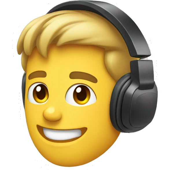 Gesicht mit ein Headset  emoji