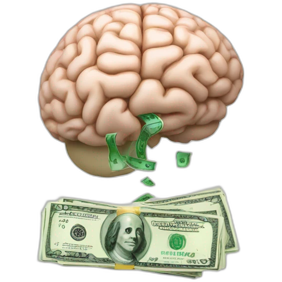 brain and money emoji