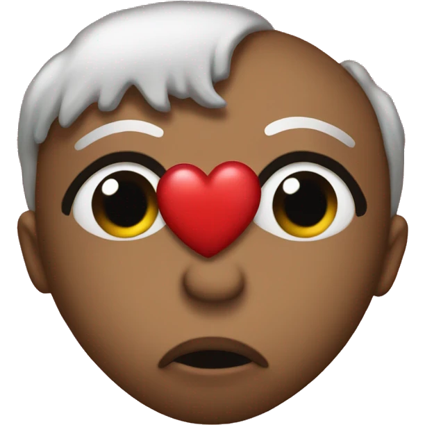 kiss emoji but replace the heart with a pile of poop emoji