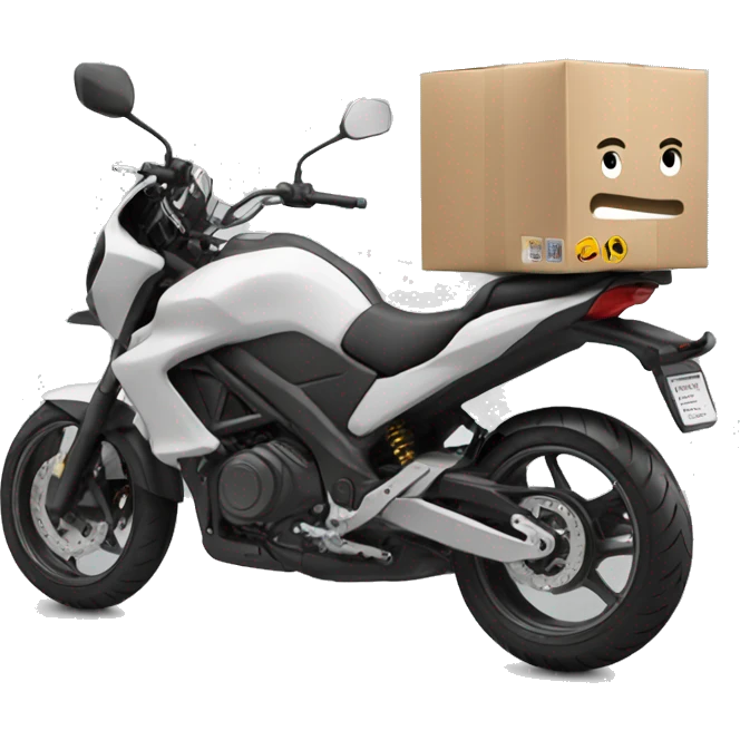 Moto delivery, entregando comda emoji