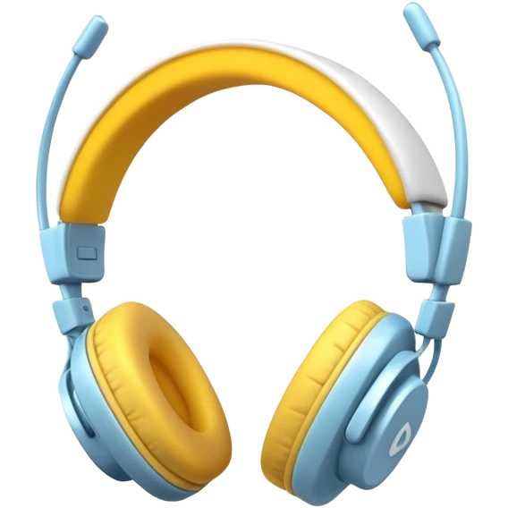 Unos auriculares con un lazito emoji