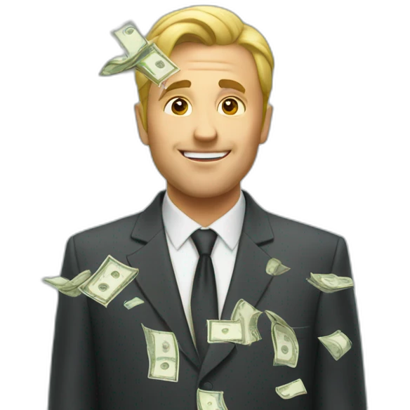 Money rain emoji