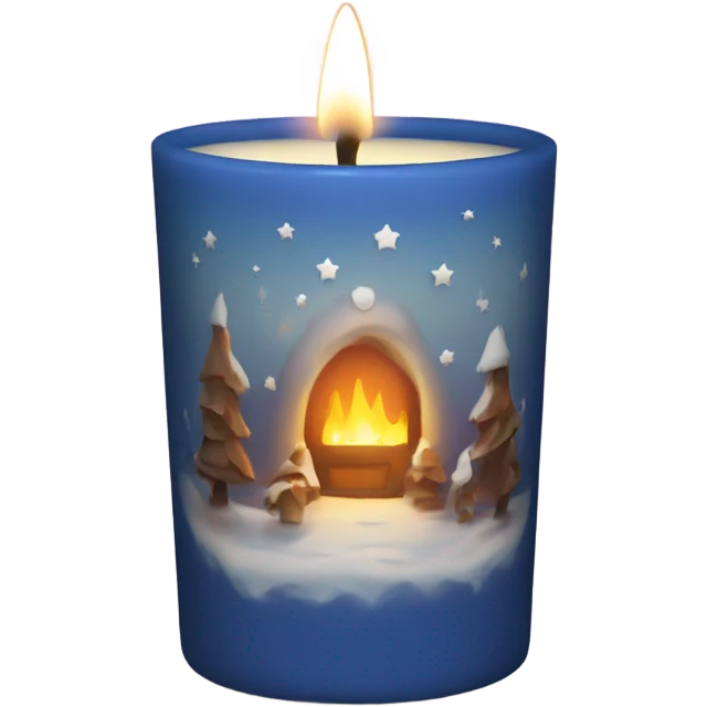 winter vibe candle emoji