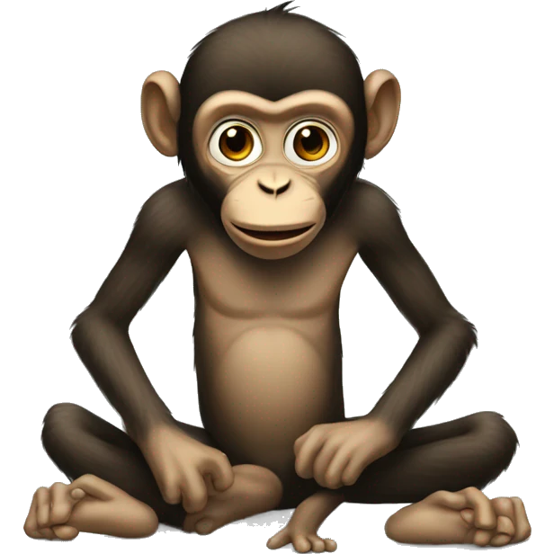 Monke with legless emoji