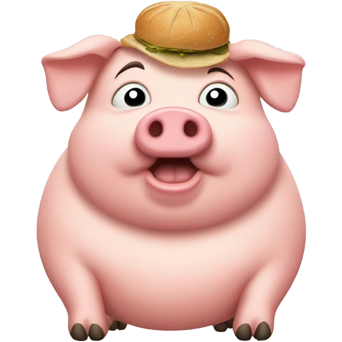 Fat pig emoji