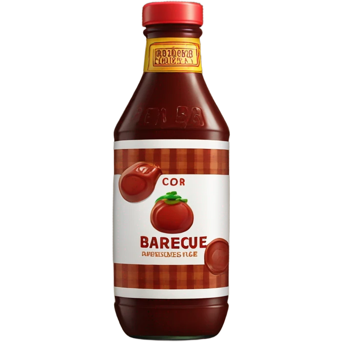 A bottle of barbecue sauce  emoji
